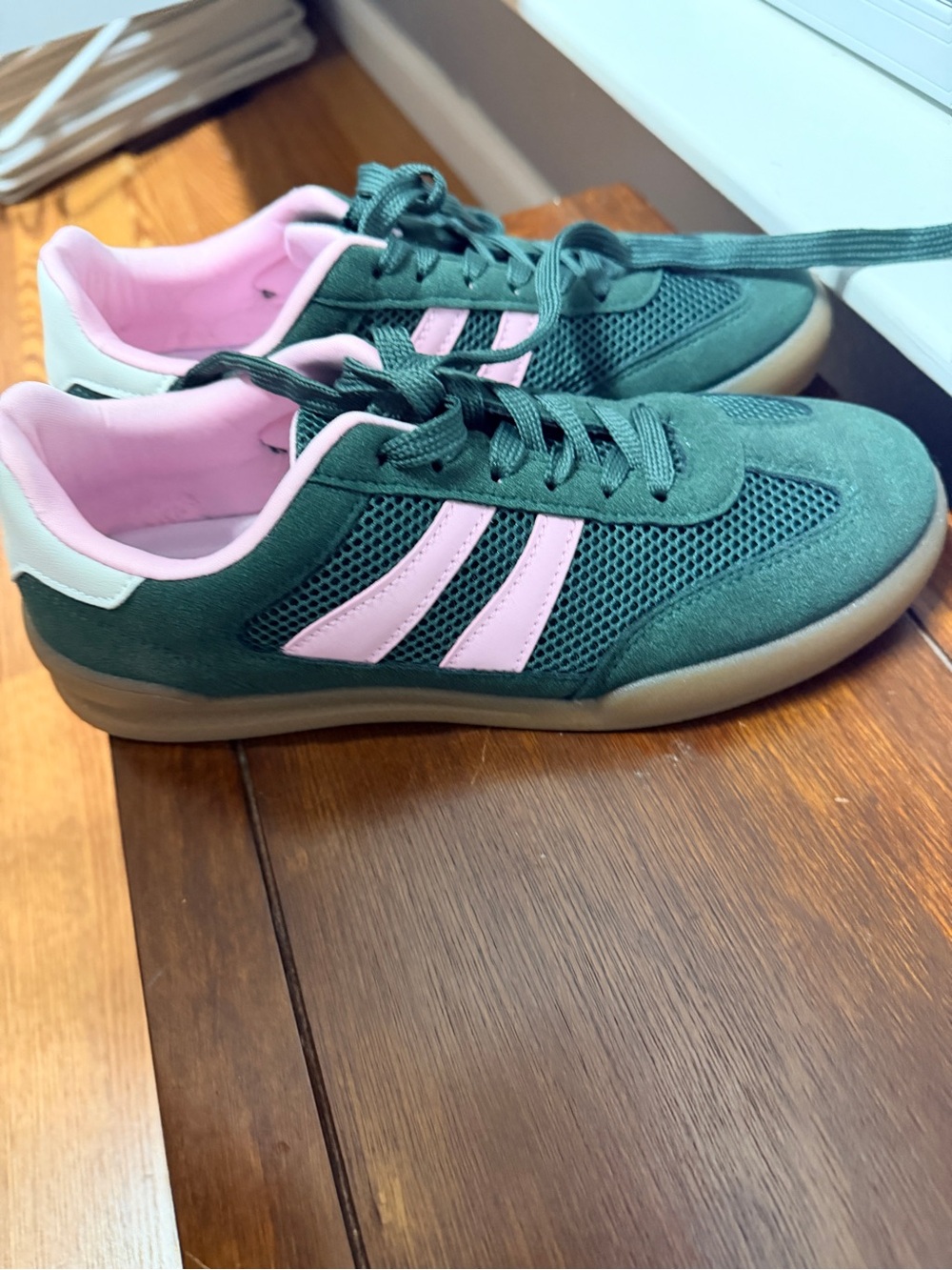 Green jelly pop shoes